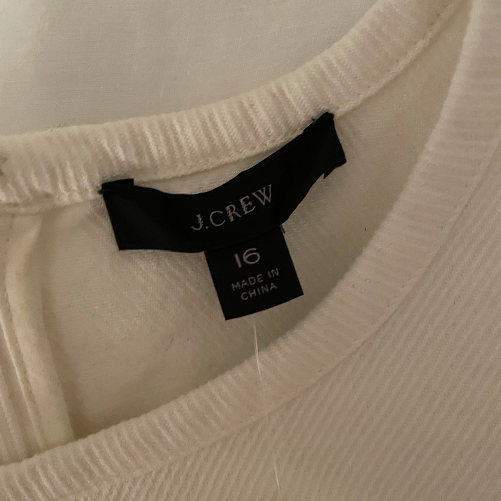 NWT J.Crew twill sheath dress size 16